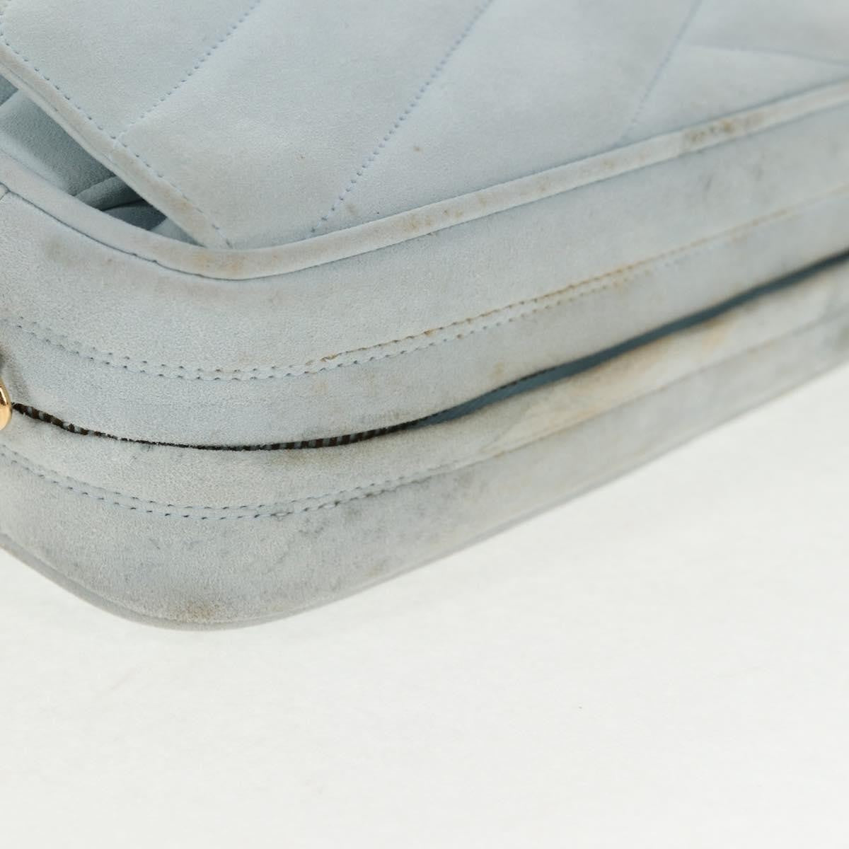 Chanel Vintage Camera bag Suede, BLUE, SUEDE, Crossbody bag