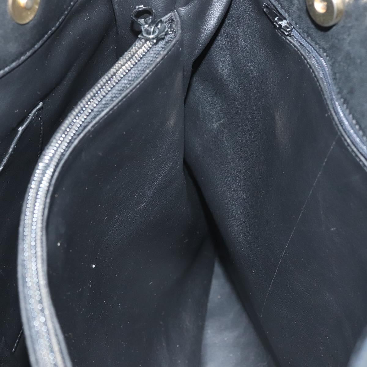 Bally Vintage Tote Bag Leather, Black, Leather, Tote Bag