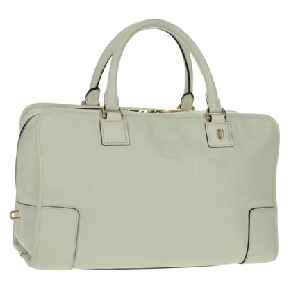 Loewe Amazona NM Bag Leather, WHITE, LEATHER, Handbag