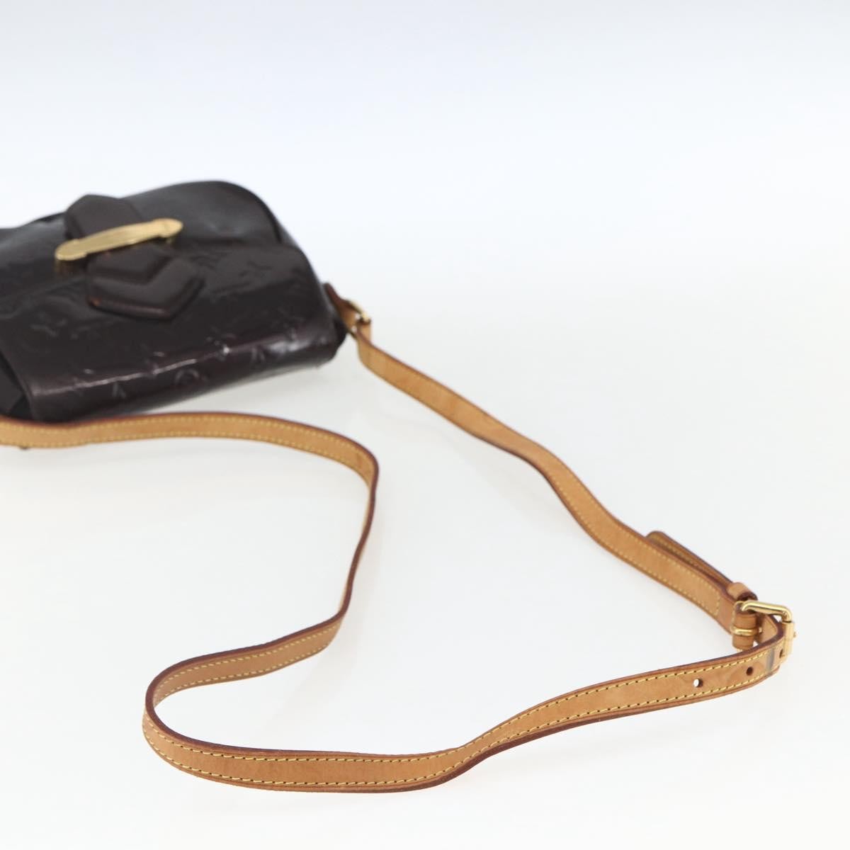 Louis Vuitton Bellflower Handbag Monogram Vernis, PURPLE, PATENT_LEATHER, Shoulder bag