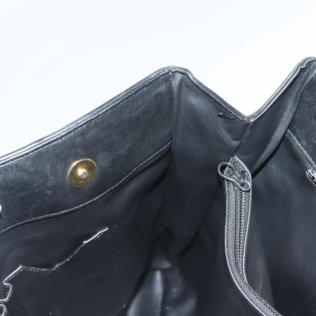 Bally Vintage Tote Bag Leather, Black, Leather, Tote Bag