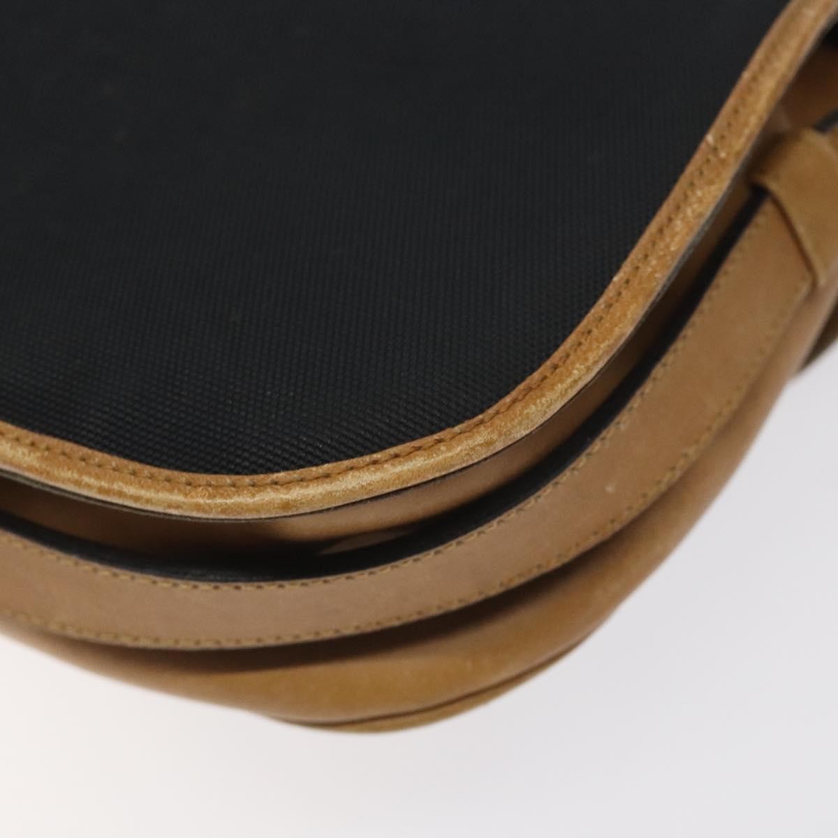 Celine Vintage Triomphe Shoulder Bag Canvas, BLACK, CANVAS, Shoulder bag
