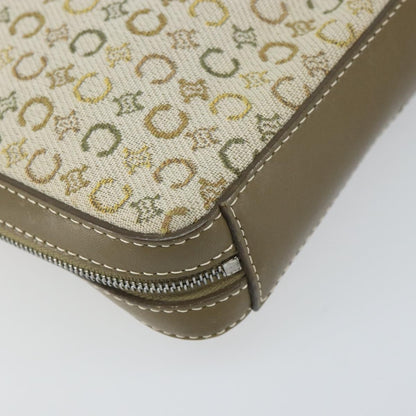 Celine C Macadam Shoulder bag Canvas, KHAKI, CANVAS, Shoulder bag