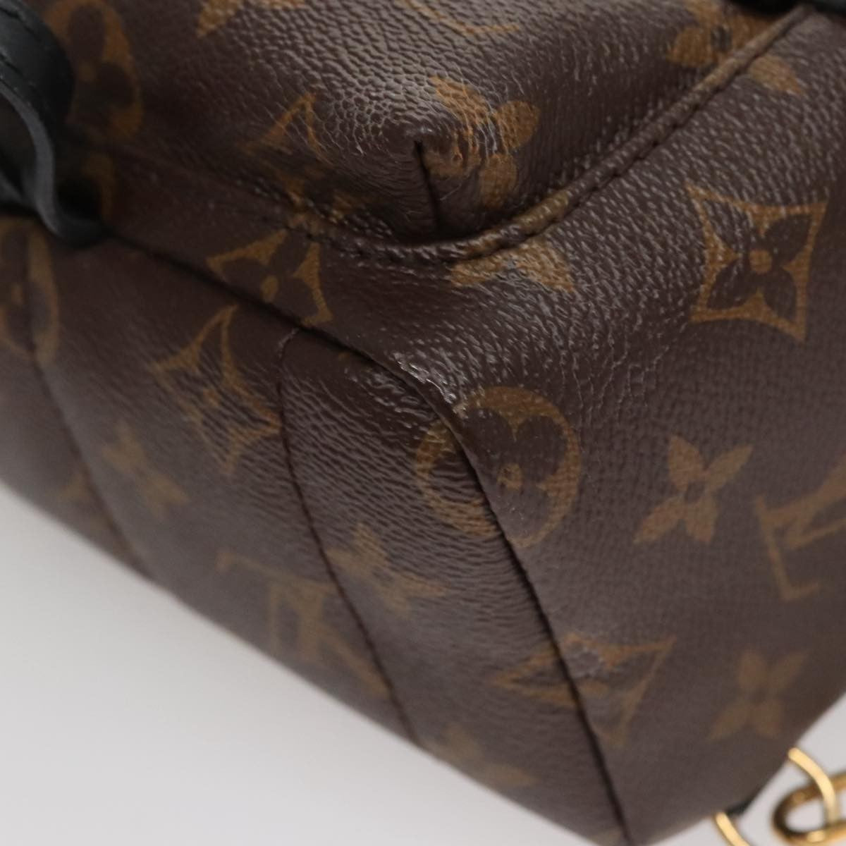 Louis Vuitton Palm Springs Backpack Monogram Canvas, BROWN, CANVAS, Backpack