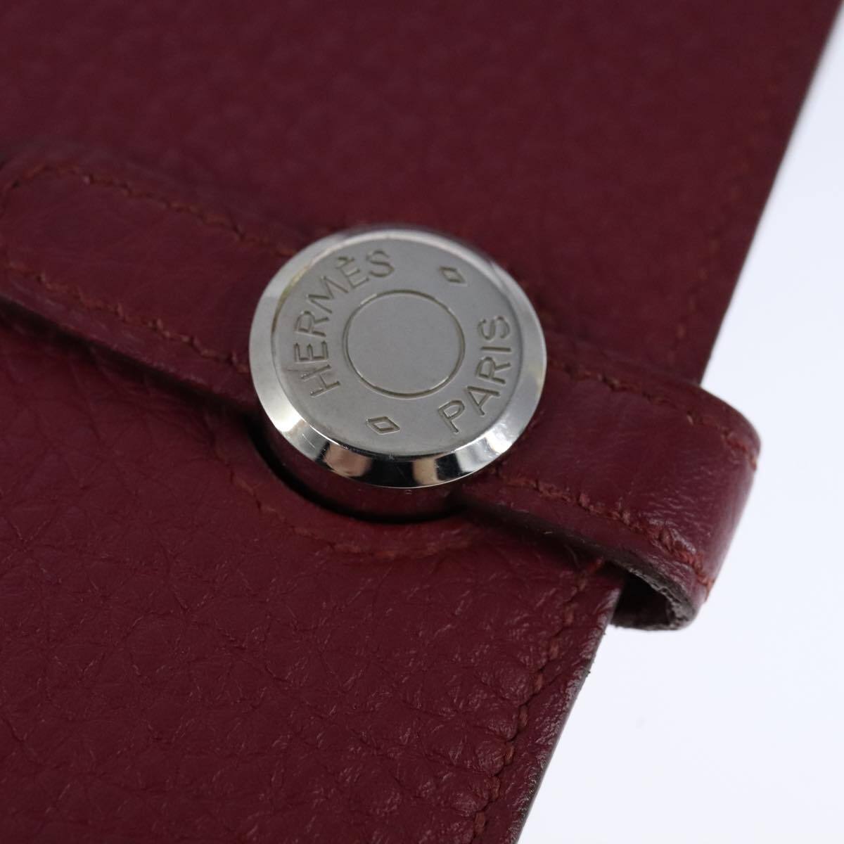 Hermes Dogon Duo Combined Wallet Leather, RED, LEATHER, Wallets