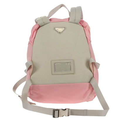 Prada Double Buckle Backpack Tessuto, Pink, Nylon, Backpack