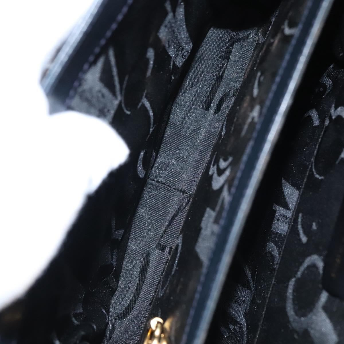 Salvatore Ferragamo Gancini Convertible Top Handle Bag Leather, BLACK, LEATHER, Handbag