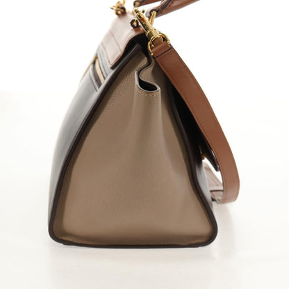 Celine Tricolor Trapeze Bag Leather, MULTICOLOUR, LEATHER, Handbag