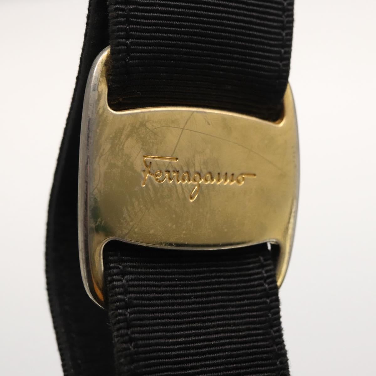 Salvatore Ferragamo Vala Clutch bag Nylon, BLACK, NYLON, Clutche & pouche