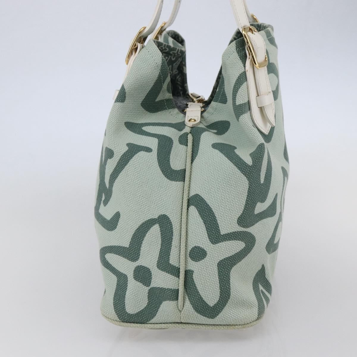 Louis Vuitton Tahitienne Cabas Canvas, GREEN, CANVAS, Tote bag