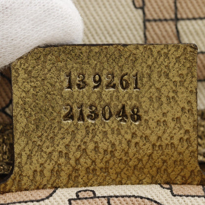 Gucci Belted Tote GG Coated Canvas, BROWN, CANVAS, Handbag