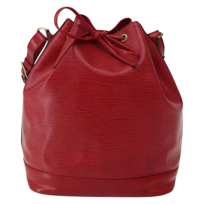 Louis Vuitton Noe Shoulder bag Leather, RED, LEATHER, Shoulder bag