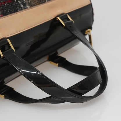 Burberry Nova Check Handbag Wool, BEIGE, WOOL, Handbag