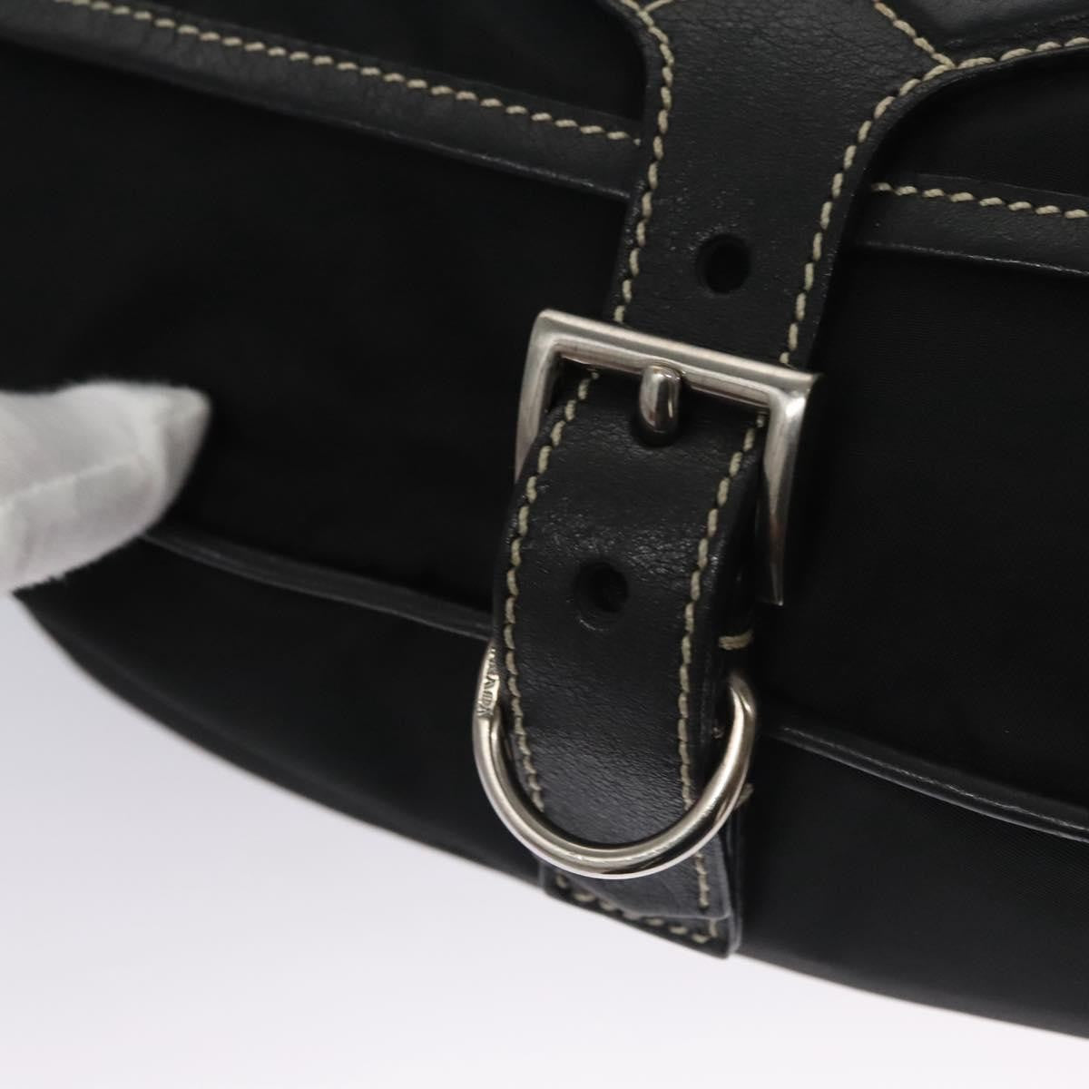 Prada Vintage Shoulder Bag Tessuto, BLACK, NYLON, Shoulder bag