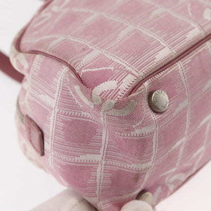 Chanel Travel Line Satchel Nylon, PINK, NYLON, Handbag