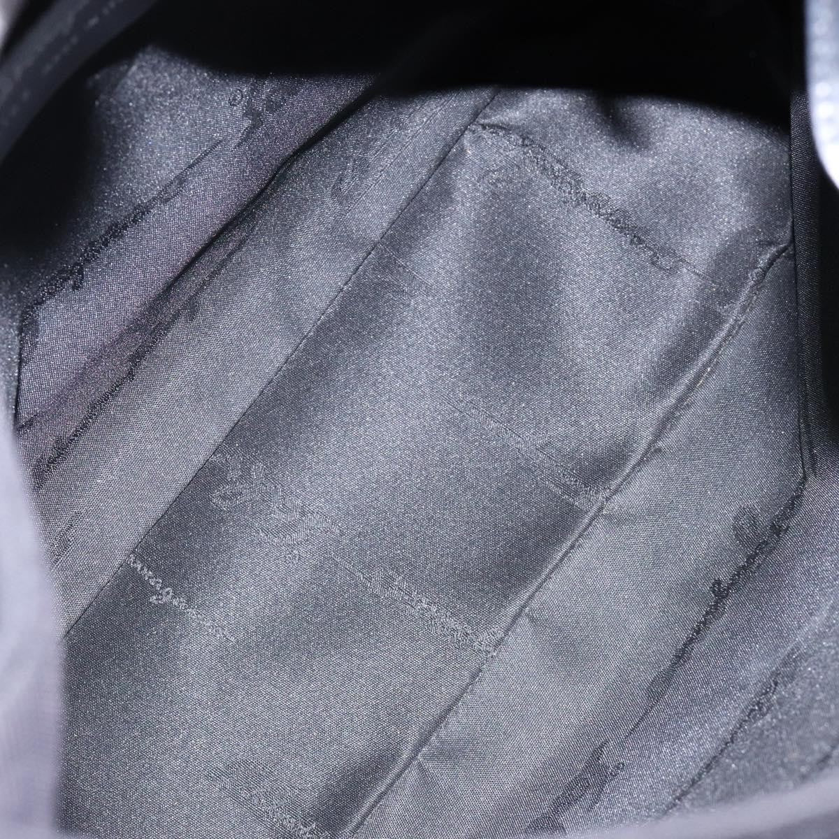 Salvatore Ferragamo Vala Shoulder Bag Canvas, BLACK, CANVAS, Shoulder bag