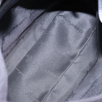 Salvatore Ferragamo Vala Shoulder Bag Canvas, BLACK, CANVAS, Shoulder bag