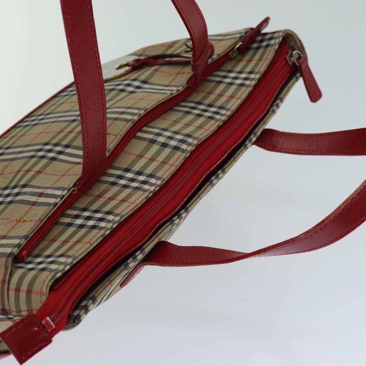 Burberry Nova Check Handbag Nova Check Canvas, BEIGE, CANVAS, Handbag