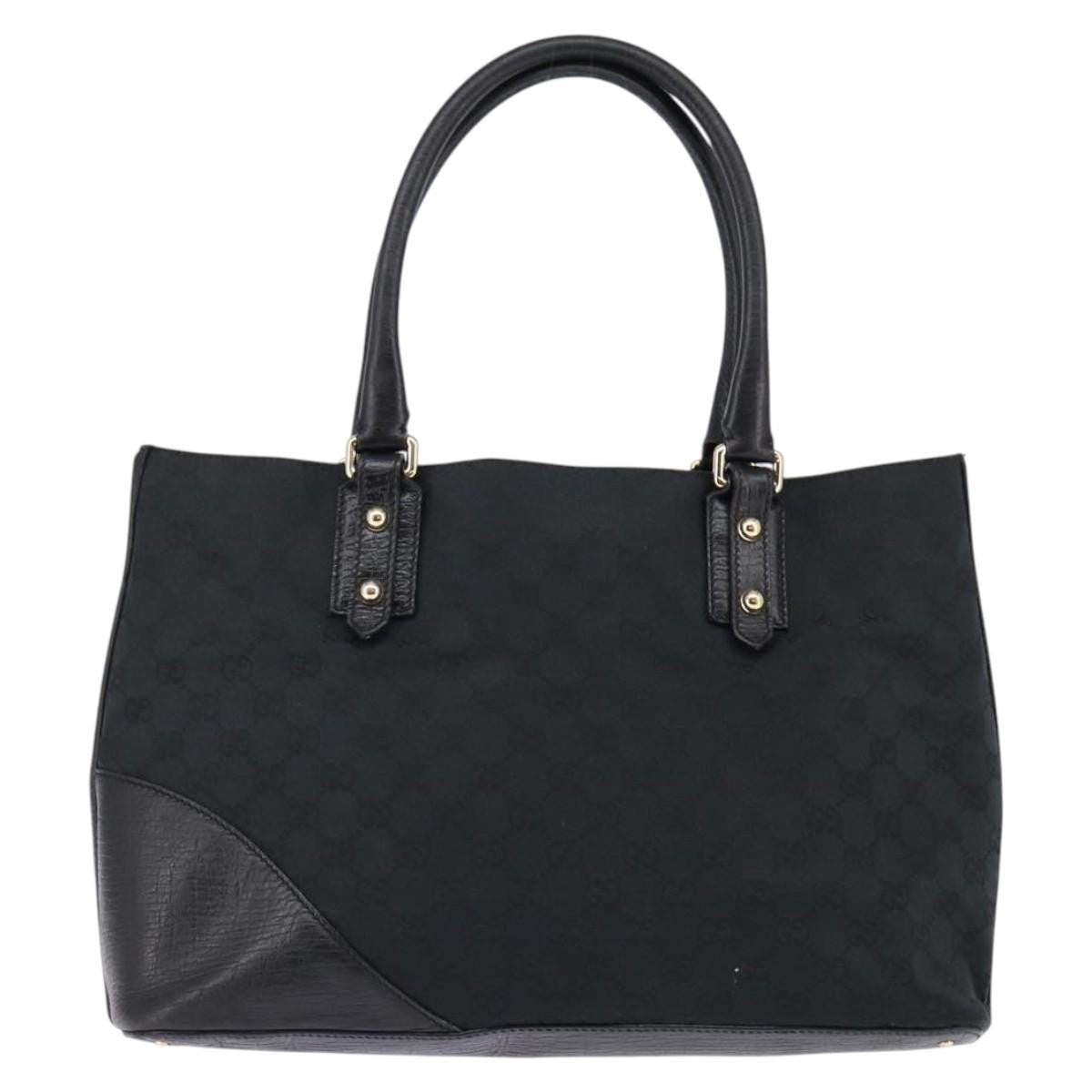 Gucci Hasler Tote GG Canvas, BLACK, CANVAS, Tote bag