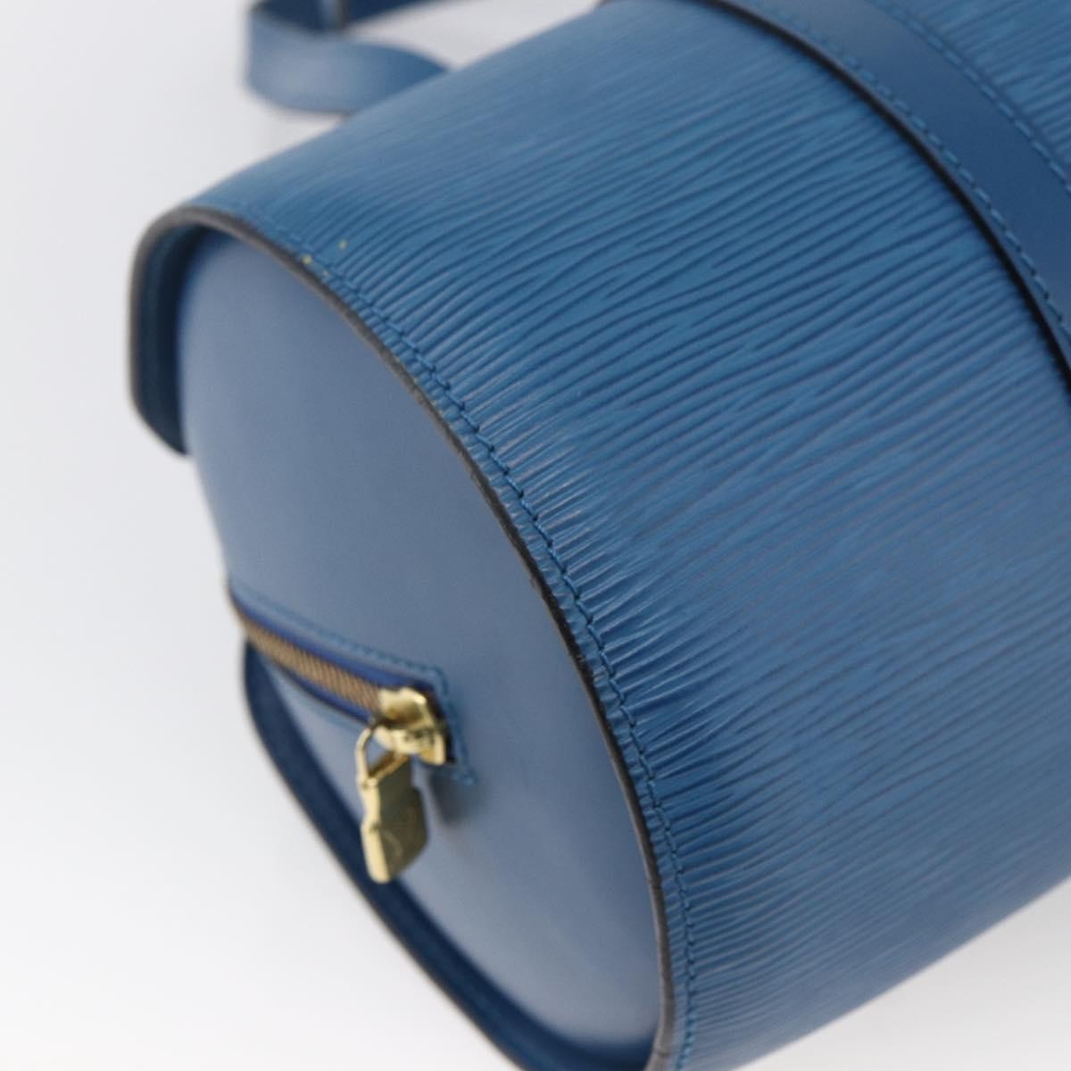 Louis Vuitton Soufflot Handbag Epi Leather, BLUE, LEATHER, Shoulder bag