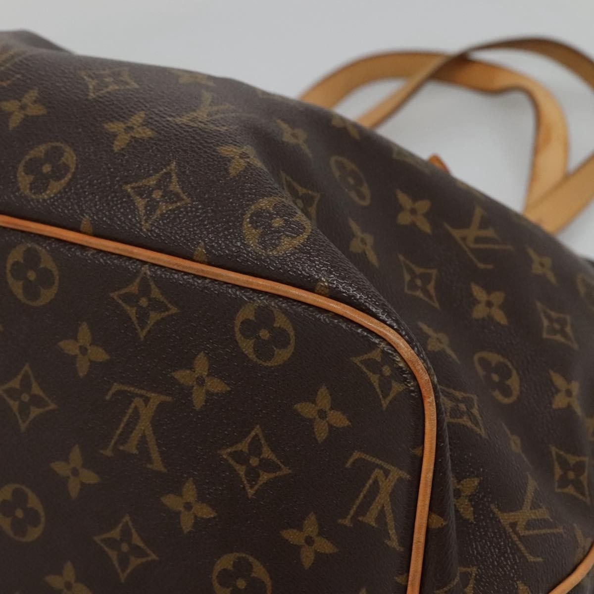 Louis Vuitton Palermo Handbag Monogram Canvas, BROWN, CANVAS, Tote bag