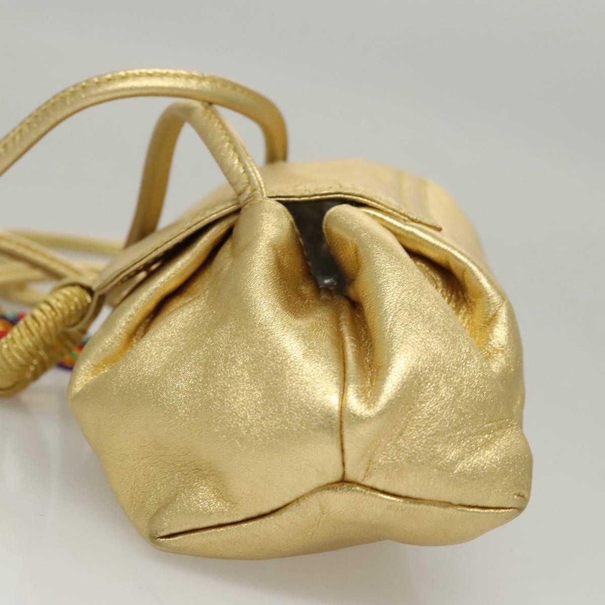 Loewe Vintage Crossbody Leather, GOLD, LEATHER, Shoulder bag