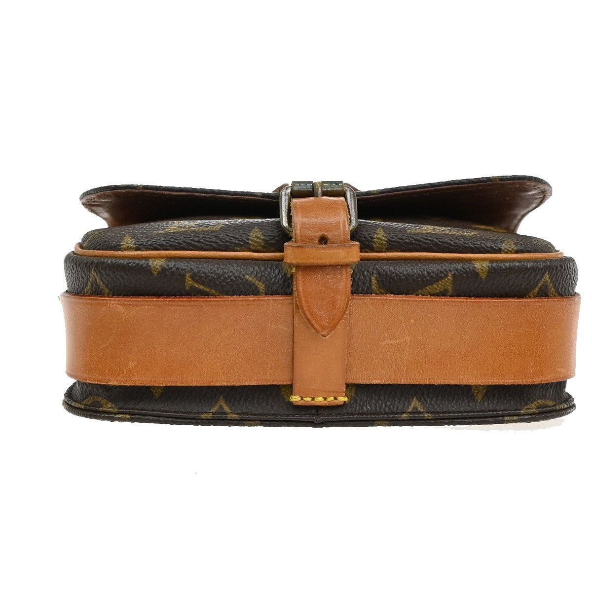 Louis Vuitton Cartouchiere Handbag Monogram Canvas, BROWN, CANVAS, Shoulder bag