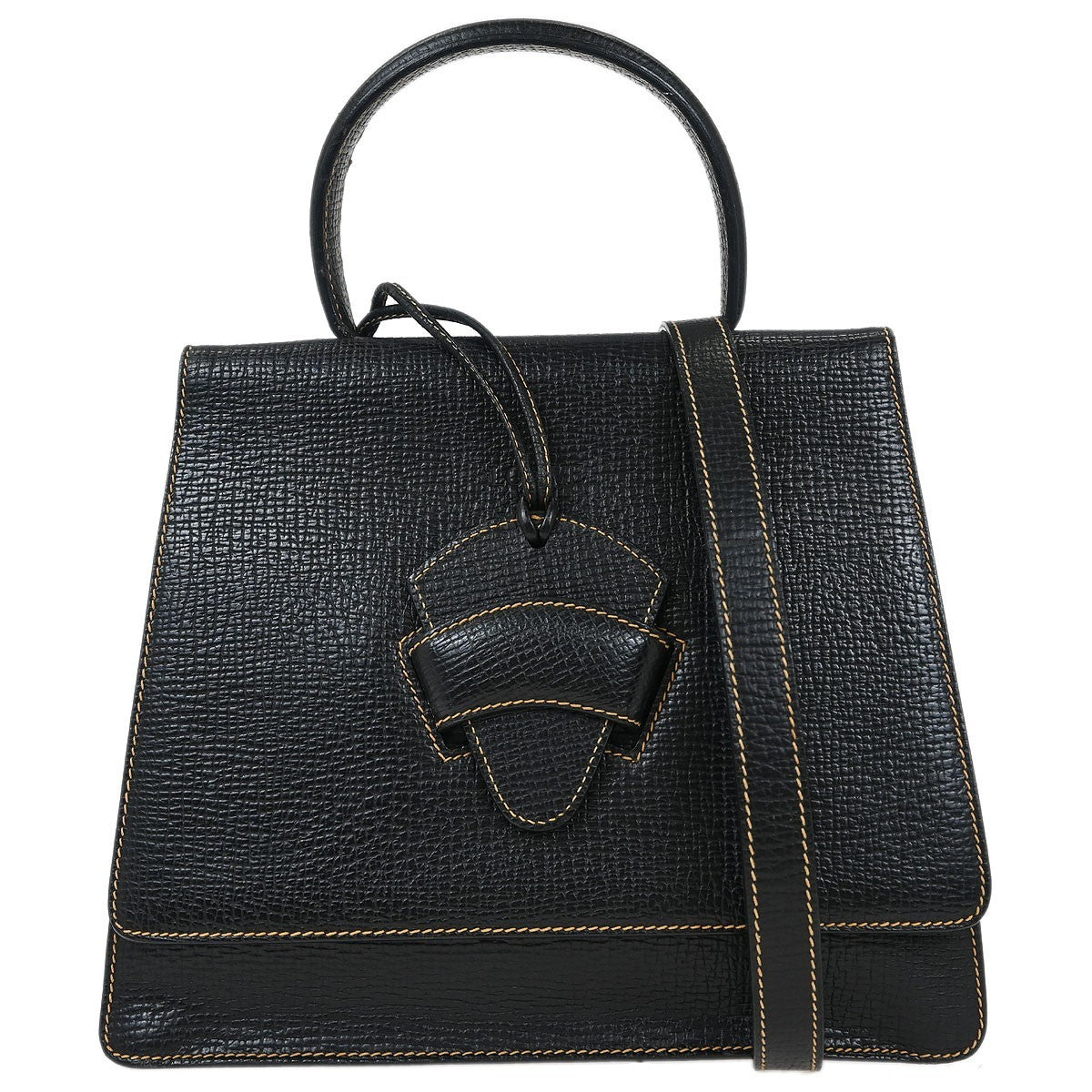 Loewe Barcelona Shoulder Bag Leather, BLACK, LEATHER, Handbag
