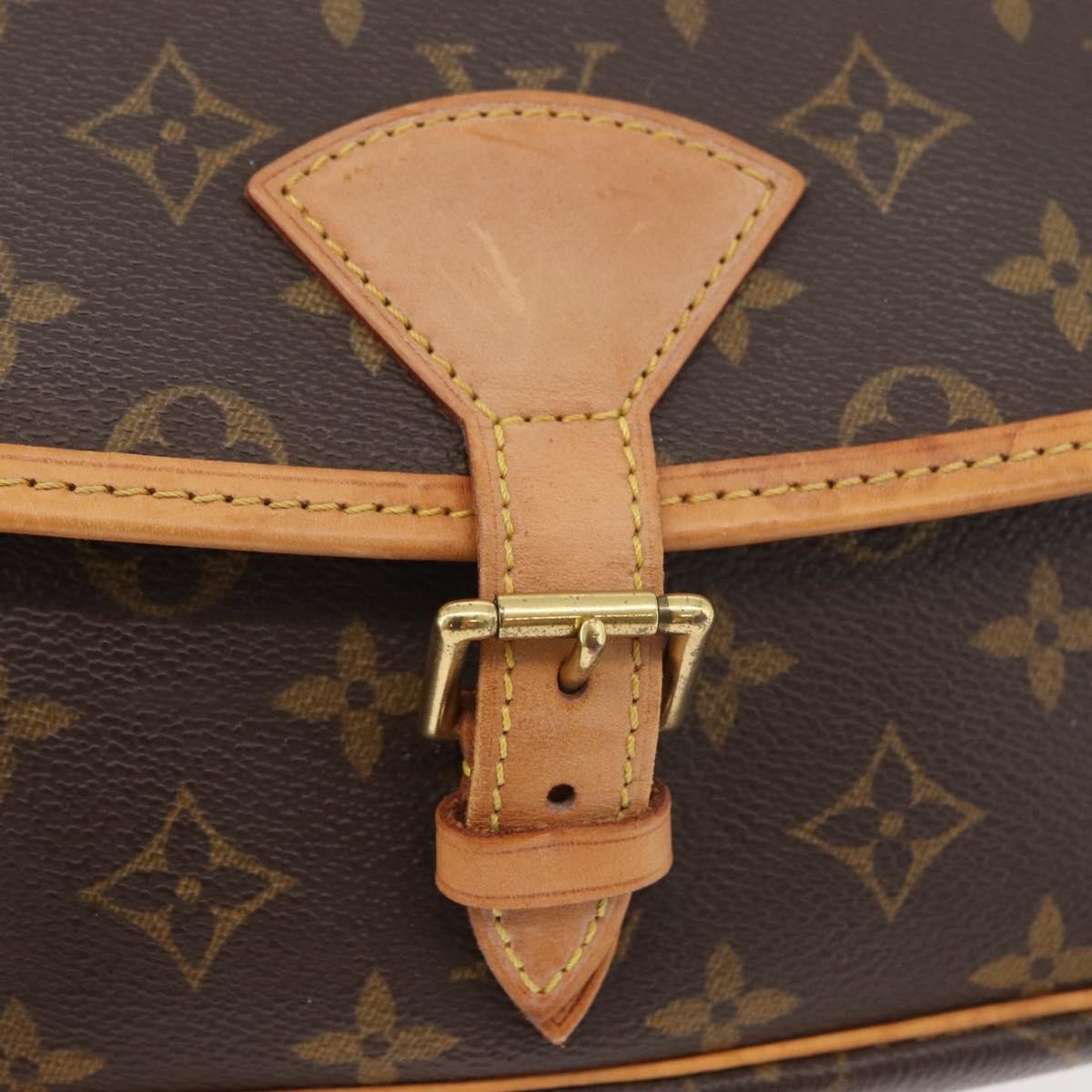 Louis Vuitton Sologne Handbag Monogram Canvas, Brown, Canvas, Shoulder Bag