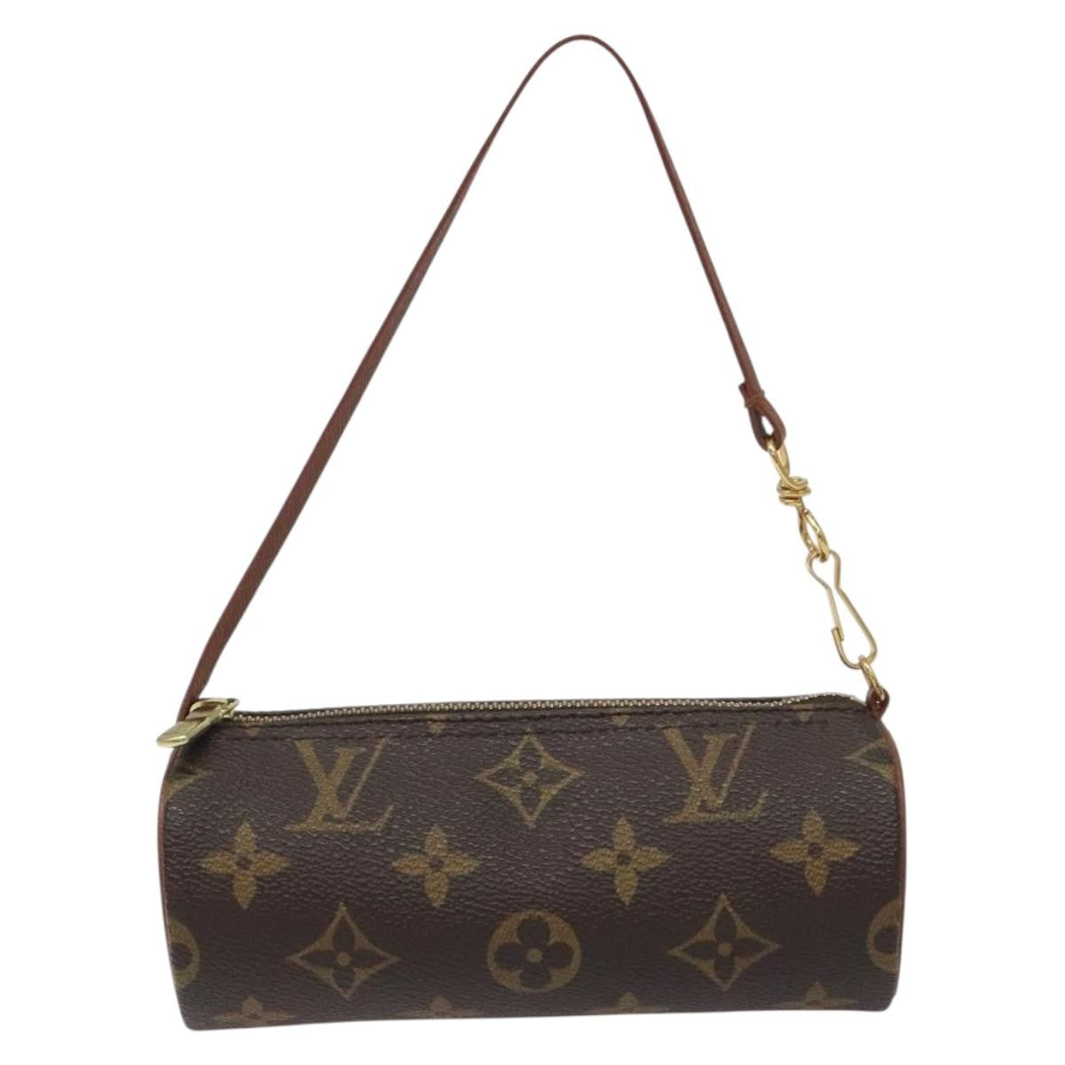 Louis Vuitton Papillon Pochette Monogram Canvas, BROWN, CANVAS, Handbag