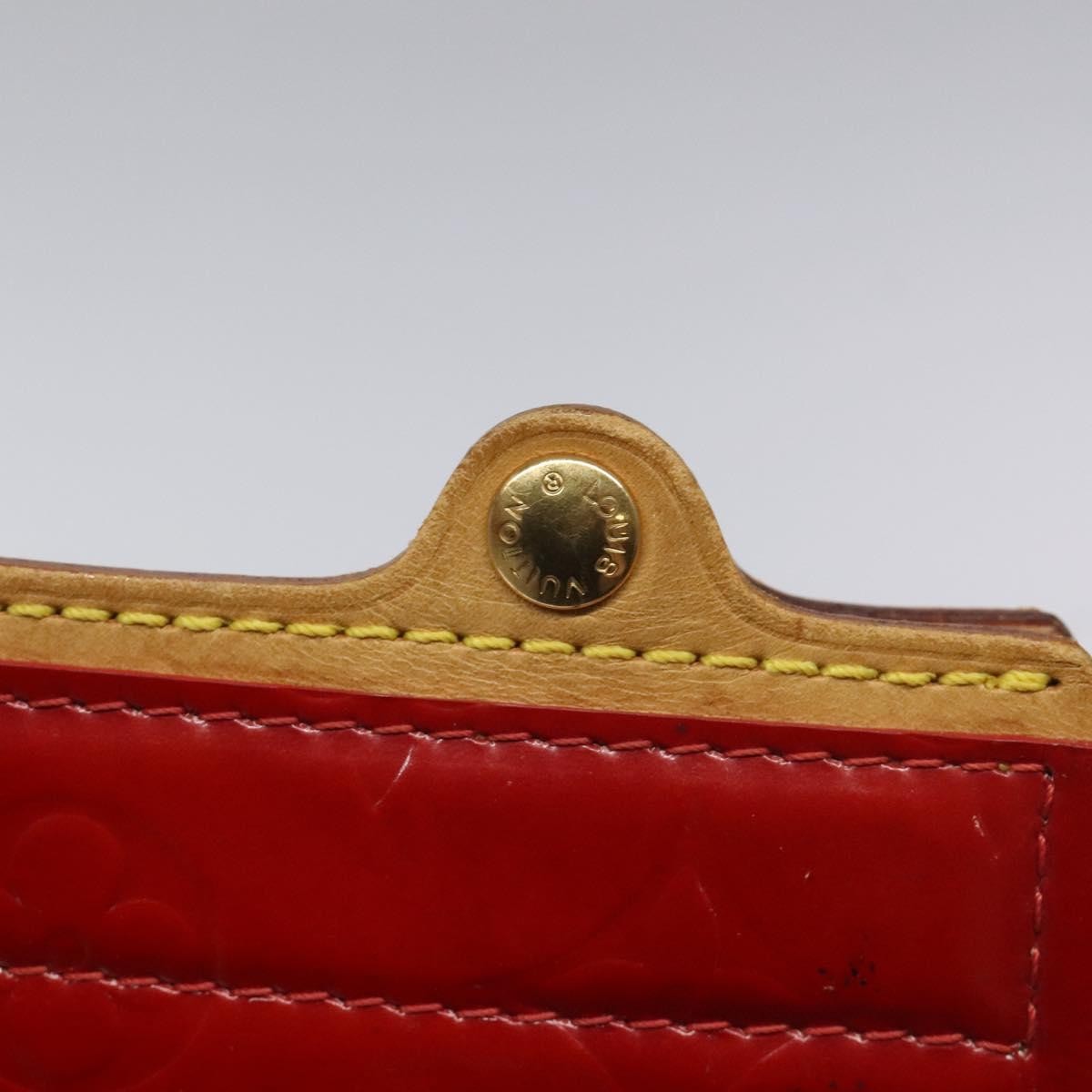 Louis Vuitton Stanton Handbag Monogram Vernis, RED, PATENT_LEATHER, Tote bag