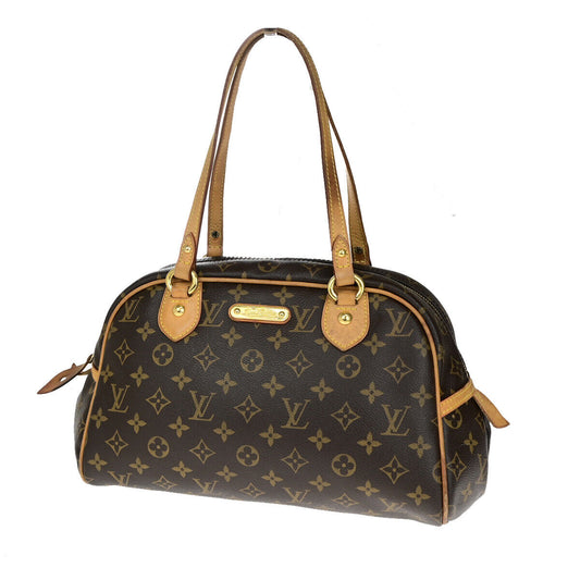 Louis Vuitton Montorgueil Handbag Monogram Canvas, BROWN, CANVAS, Handbag