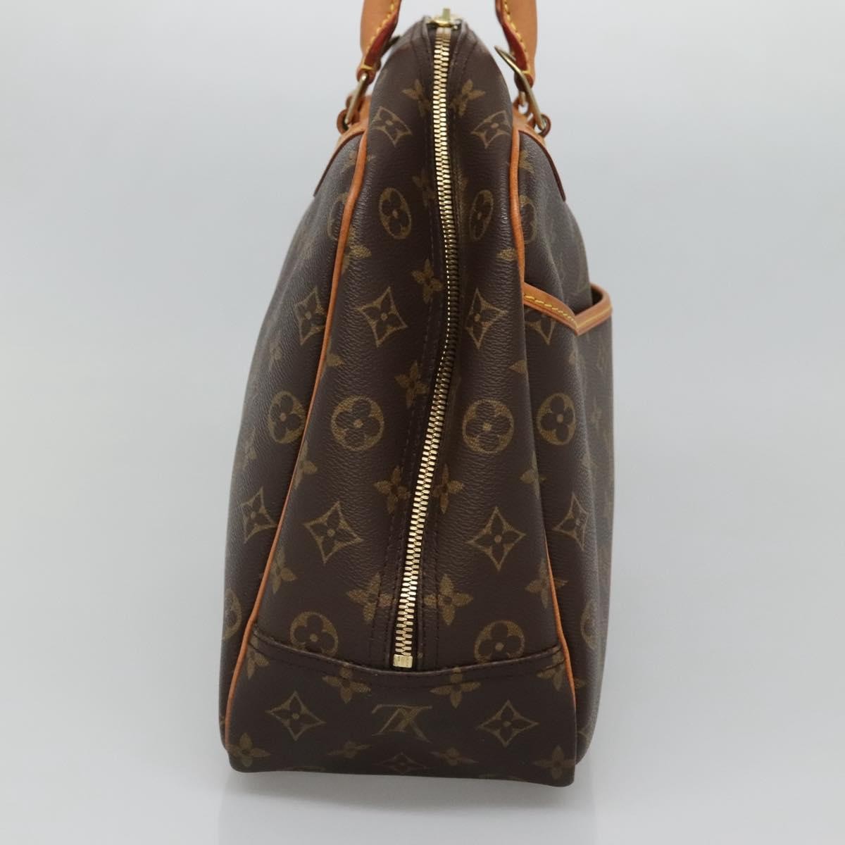 Louis Vuitton Deauville Handbag Monogram Canvas, BROWN, CANVAS, Handbag
