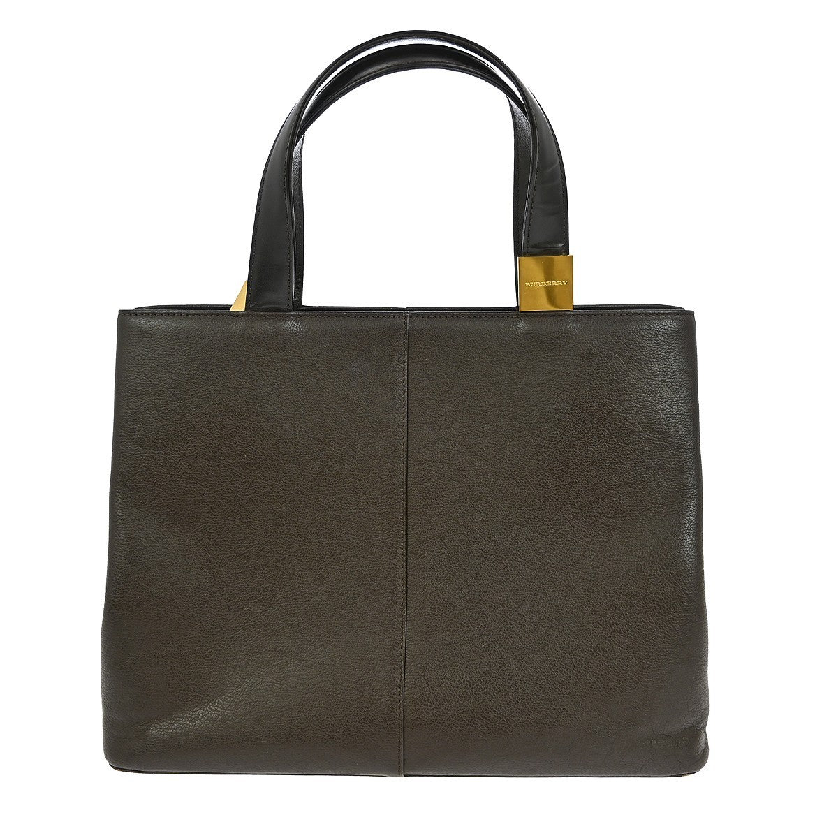 Burberry Vintage Handbag Leather, BROWN, LEATHER, Handbag