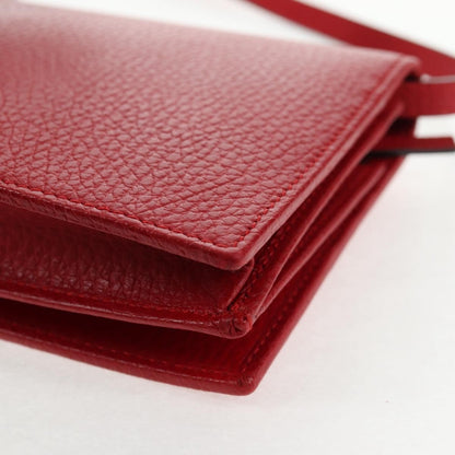 Gucci Wallet on Strap Leather, RED, LEATHER, Wallets