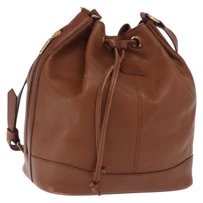 Burberry Vintage Shoulder Bag Leather, BROWN, LEATHER, Shoulder bag