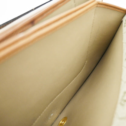 Christian Dior Vintage Honeycomb Handbag Canvas Leather, BEIGE, CANVAS, Shoulder bag