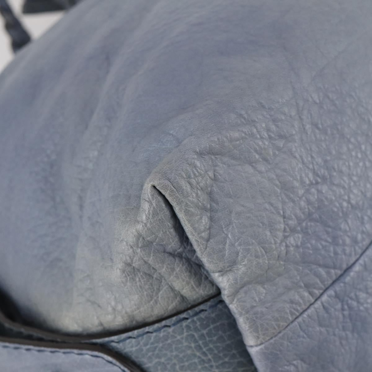 Gucci Bamboo Bar Shoulder Bag Leather, BLUE, LEATHER, Shoulder bag