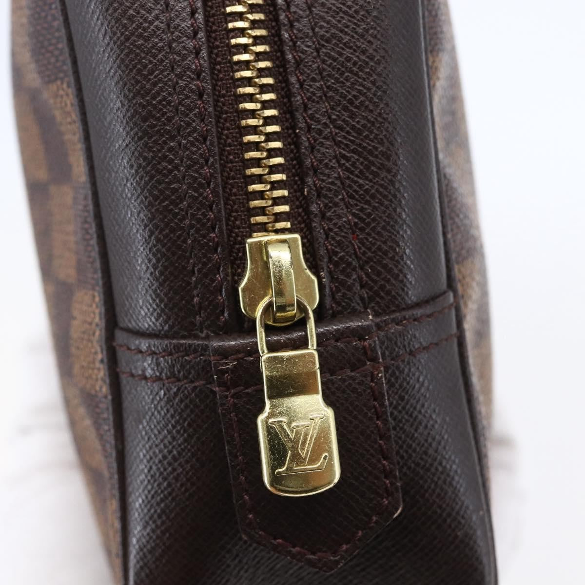Louis Vuitton Trousse Toilette Damier Canvas, BROWN, CANVAS, Clutche & pouche
