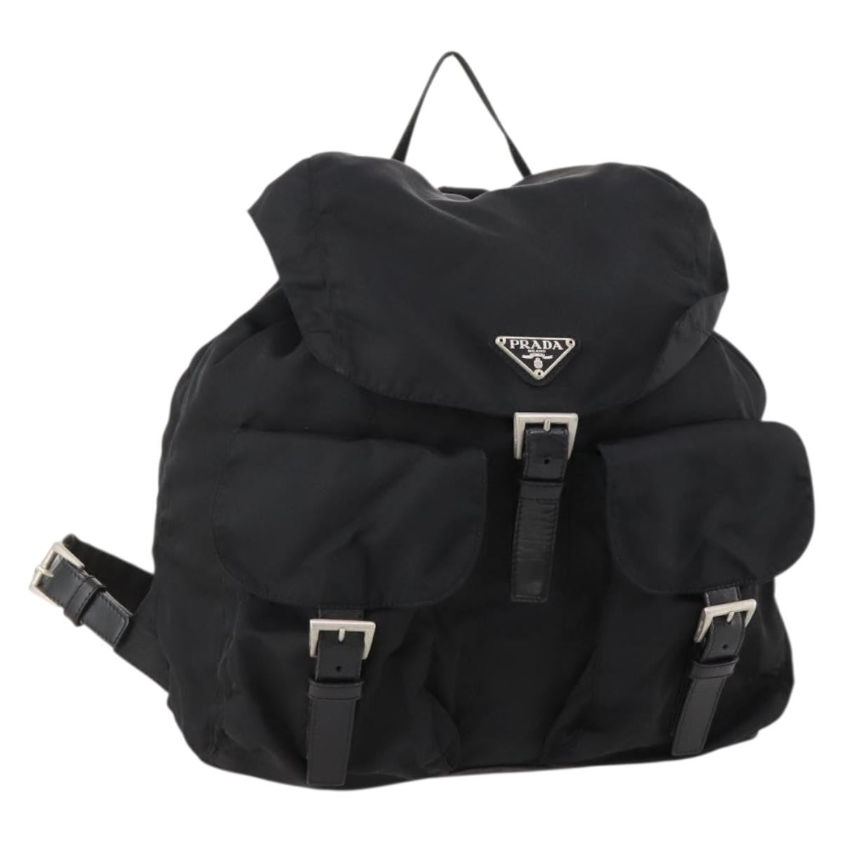 Prada Sac à dos Re-nylon nylon, BLACK, NYLON, Backpack