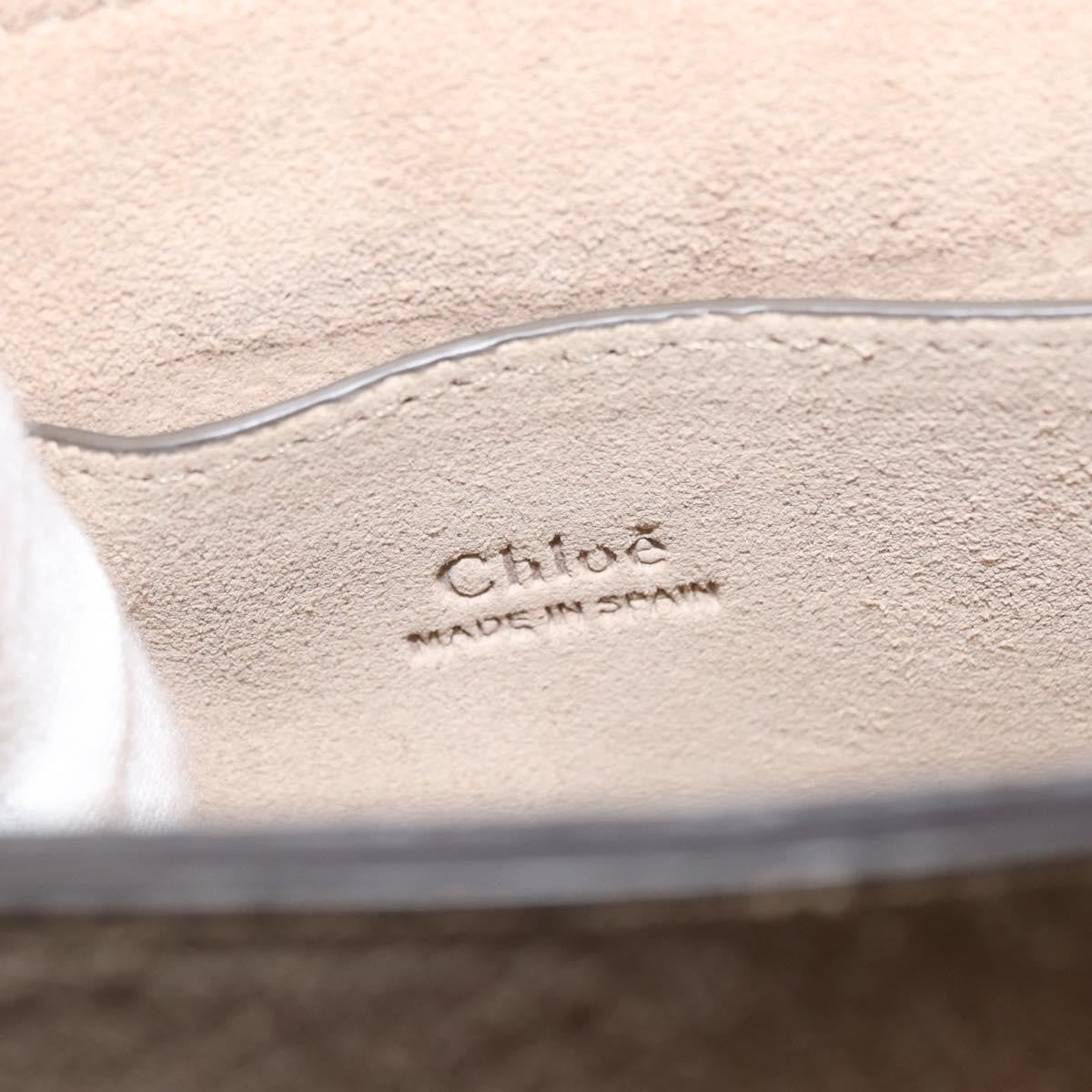 Chloe Faye Shoulder Bag Leather and Suede, BEIGE, SUEDE, Shoulder bag