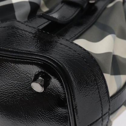 Burberry Lowry Convertible Tote Beat Check Nylon, BLACK, NYLON, Tote bag