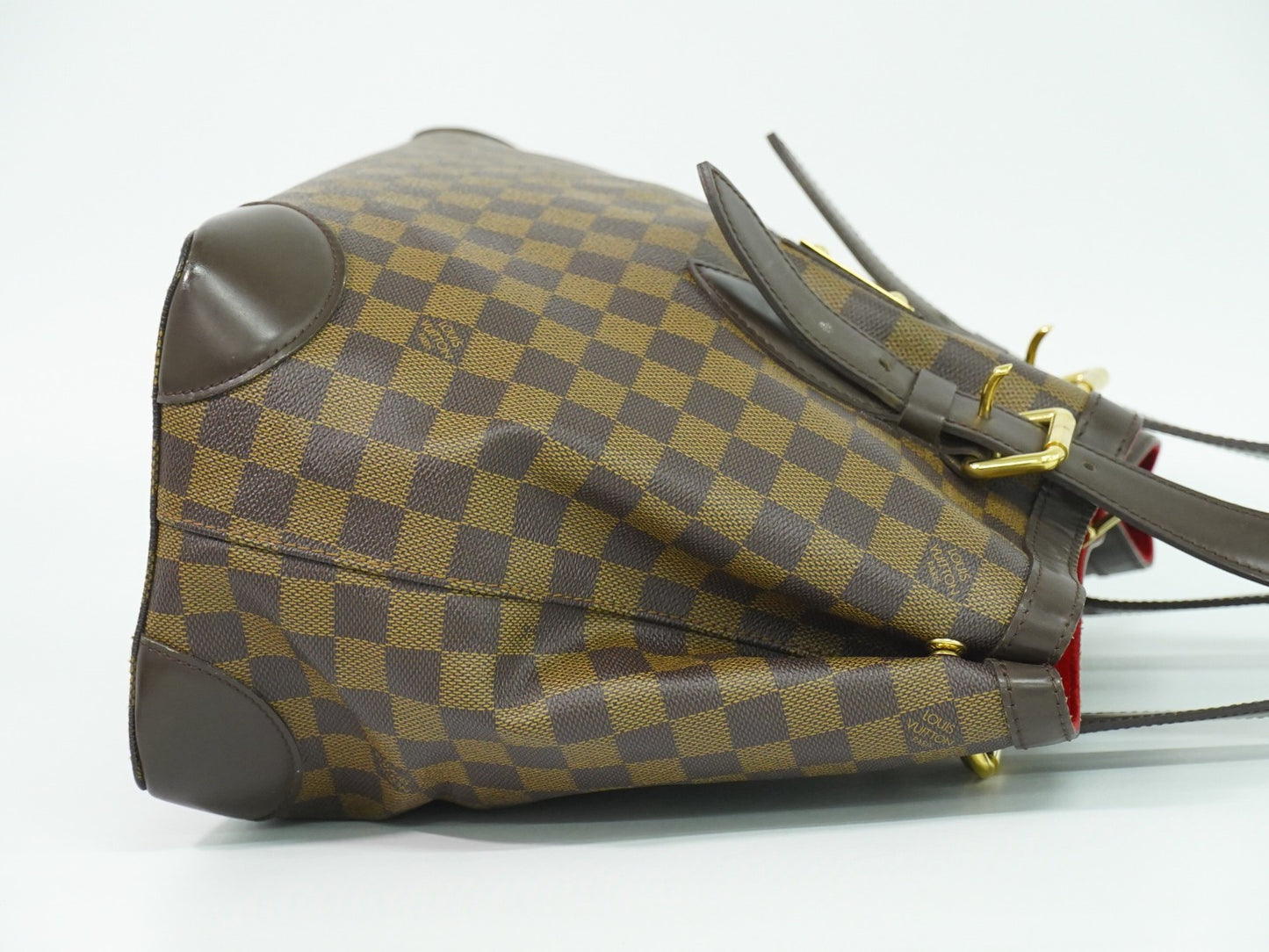 Louis Vuitton Hampstead Handbag Damier, Brown, Canvas, Shoulder Bag