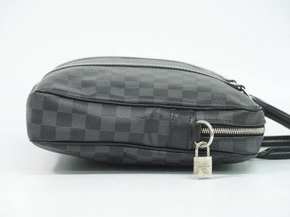 Louis Vuitton Porte-Documents Voyage Briefcase Damier Graphite, Gray, Canvas, Briefcase