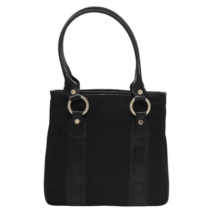 Bvlgari B.Zero1 Logomania Bag Canvas with Leather, BLACK, CANVAS, Handbag