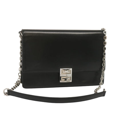 Givenchy 4G Chain Crossbody Bag Leather, BLACK, LEATHER, Crossbody bag