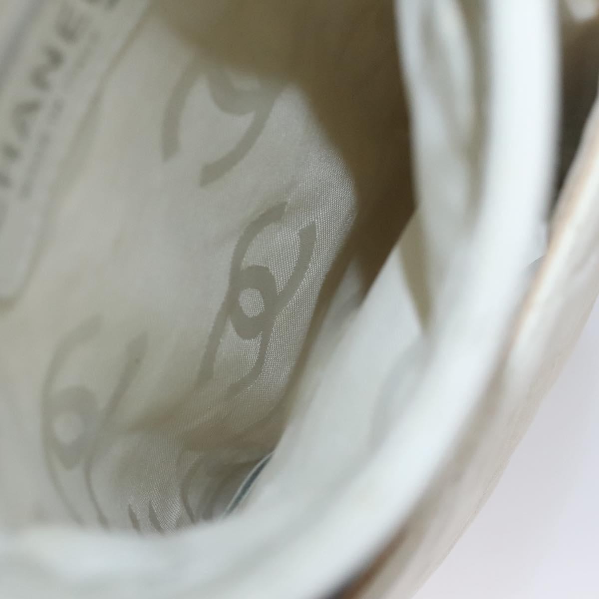 Chanel Cambon Crossbody Bag Quilted Leather, WHITE, LEATHER, Shoulder bag