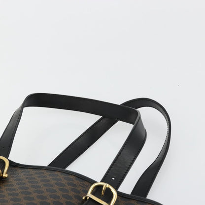 Celine Vintage Macadam Tote bag Canvas, Black, Canvas, Tote Bag