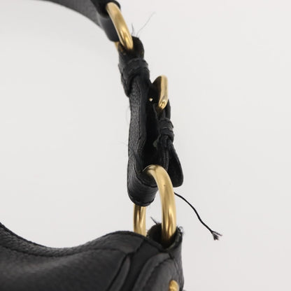 Prada Side Pocket Hobo Vitello Daino, BLACK, LEATHER, Shoulder bag