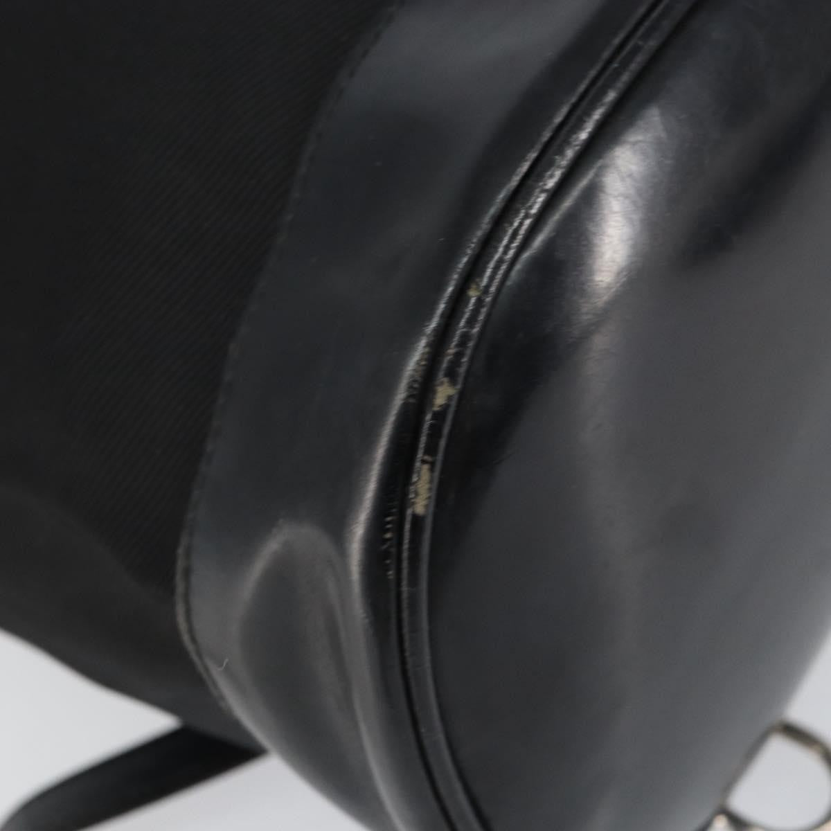 Gucci Vintage Bamboo Sling Backpack Nylon, BLACK, NYLON, Shoulder bag